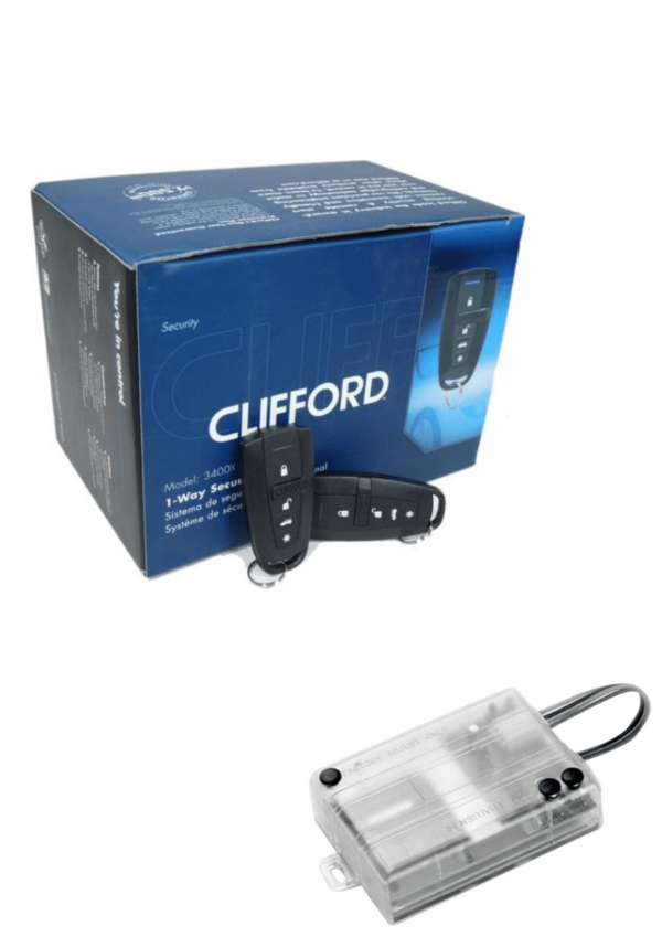 Clifford 3400x Συναγερμός Αυτοκινήτου 1-way & 508D Περιμετρικός Αισθητήρας Διπλής Ζώνης (Πακέτο)-