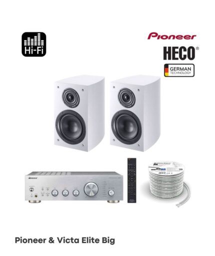 Pioneer & Victa Elite Big Πακέτο Hi Fi με Ενισχυτή Pioneer A-40AE και Ηχεία Βιβλιοθήκης HECO Victa Elite 302 (Σετ)-