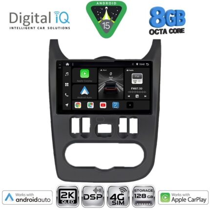 DIGITAL IQ BXF 11101BL_CPAA (9inc) MULTIMEDIA TABLET for DACIA DUSTER – LOGAN – SANDERO mod. 2006-2012 (BLACK)