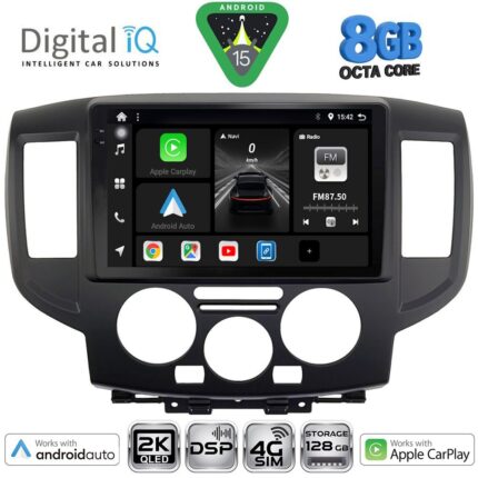 DIGITAL IQ BXF 11458BL_CPAA (9inc) MULTIMEDIA TABLET for NISSAN NV 200 mod. 2009-2020 (BLACK)