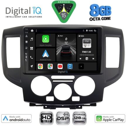DIGITAL IQ BXF 7458BL_CPAA (9inc) MULTIMEDIA TABLET for NISSAN NV 200 mod. 2009-2020 (BLACK)