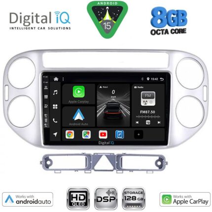 DIGITAL IQ BXF 7759SL_CPAA (9inc) MULTIMEDIA TABLET for VW TIGUAN mod. 2004-2011 (SILVER)