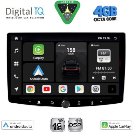 DIGITAL IQ BXF 6941_CPAA (10.1'' DIN) MULTIMEDIA TABLET 1DIN with 4G SIM