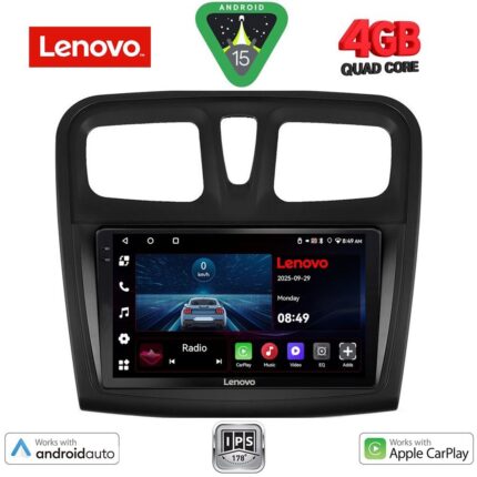 LENOVO LVE 8108SQ_CPAA (9inc) MULTIMEDIA TABLET for DACIA LOGAN – SANDERO mod. 2012-2019