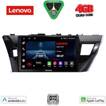 LENOVO LVE 8714_CPAA (10inc) MULTIMEDIA TABLET for TOYOTA COROLLA mod. 2013-2016