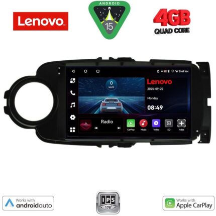LENOVO LVE 8737BL_CPAA (9inc) MULTIMEDIA TABLET for TOYOTA YARIS mod. 2011-2015  (BLACK)
