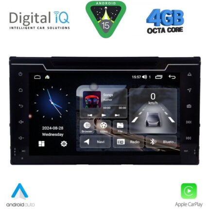 DIGITAL IQ MSG 413_CPA (7" DECK) MULTIMEDIA SYSTEM for  TOYOTA AURIS mod. 2015-2021 – AYGO X mod. 2022-2026 – COROLLA mod. 2017-2019