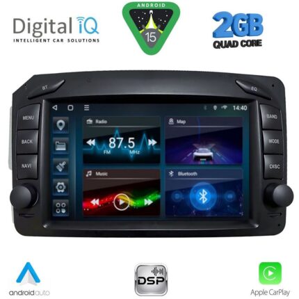 DIGITAL IQ BLD 271_CPA (7" DECK) MULTIMEDIA SYSTEM for MERCEDES C (W203) mod. 1999-2004