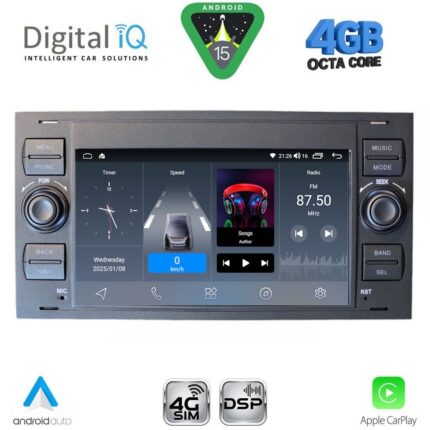 DIGITAL IQ BLG 402B_CPA (7" DECK) MULTIMEDIA SYSTEM for FORD mod. 2004-2008