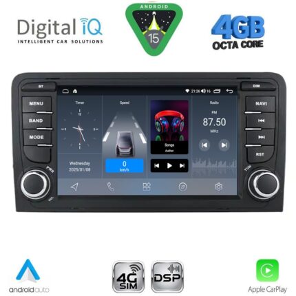 DIGITAL IQ BLG 449_CPA (7″ DECK) MULTIMEDIA OEM for AUDI A3 mod. 2003-2012