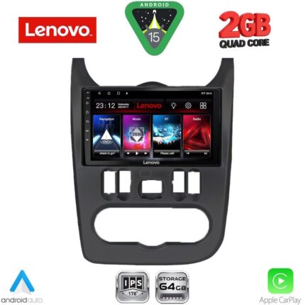 LENOVO LVD 2101BL_CPA (9inc) MULTIMEDIA TABLET for DACIA DUSTER – LOGAN – SANDERO mod. 2006-2012 (BLACK)