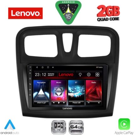 LENOVO LVD 2108SQ_CPA (9inc) MULTIMEDIA TABLET for DACIA LOGAN – SANDERO mod. 2012-2019