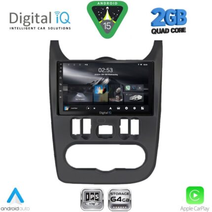 DIGITAL IQ RSD 1101BL_CPA (9inc) MULTIMEDIA TABLET for DACIA DUSTER – LOGAN – SANDERO mod. 2006-2012 (BLACK)