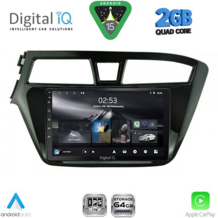 DIGITAL IQ RSD 1229_CPA (9inc) MULTIMEDIA TABLET for HYUNDAI i20 mod. 2014-2018
