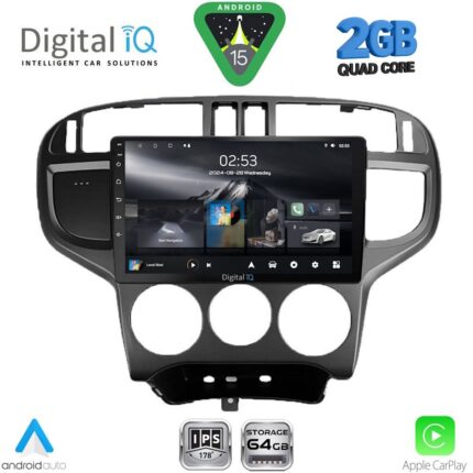 DIGITAL IQ RSD 1240_CPA (9inc) MULTIMEDIA TABLET for HYUNDAI MATRIX mod. 2001-2010