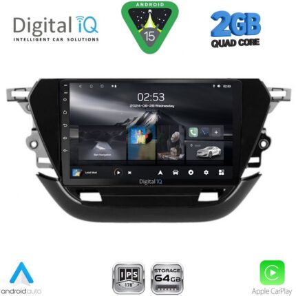 DIGITAL IQ RSD 1487_CPA (9inc) MULTIMEDIA TABLET for OPEL CORSA F mod. 2019-2024
