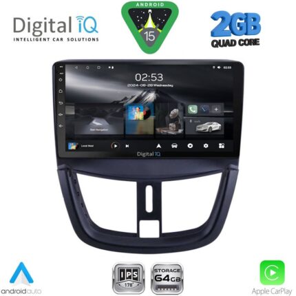 DIGITAL IQ RSD 1507_CPA (9inc) MULTIMEDIA TABLET for PEUGEOT 207 mod. 2007-2014