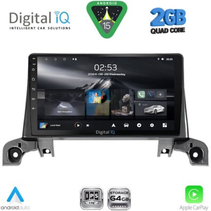 DIGITAL IQ RSD 1519_CPA (9inc) MULTIMEDIA TABLET for PEUGEOT 3008 - 5008 mod. 2016-2024