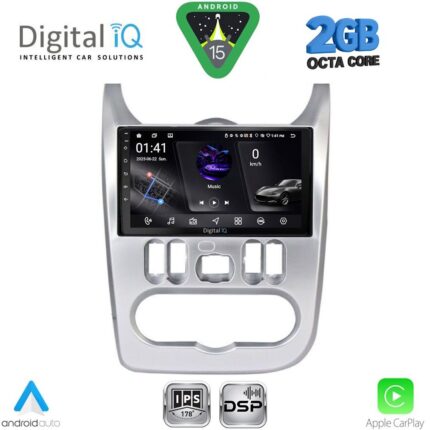 DIGITAL IQ RSF 4101SL_CPA (9inc) MULTIMEDIA TABLET for DACIA DUSTER – LOGAN – SANDERO mod. 2006-2012 (SILVER)