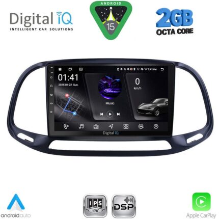 DIGITAL IQ RSF 4138_CPA (9inc) MULTIMEDIA TABLET for FIAT DOBLO – OPEL COMBO mod. 2015-2018