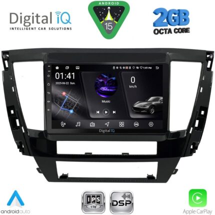 DIGITAL IQ RSF 4447S_CPA (9inc) MULTIMEDIA TABLET for MITSUBISHI PAJERO SPORT mod. 2020-2026