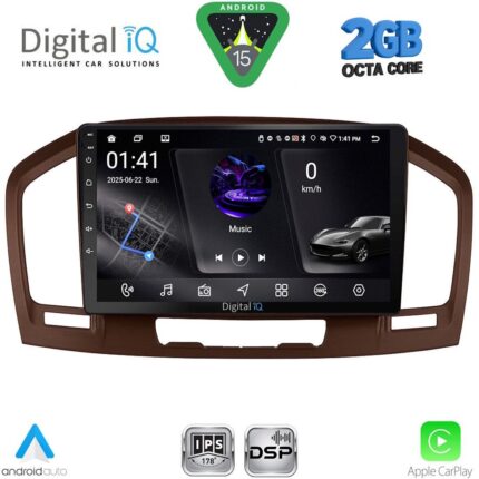 DIGITAL IQ RSF 4491BR_CPA (9inc) MULTIMEDIA TABLET for OPEL INSIGNIA mod. 2008-2013 (BROWN)