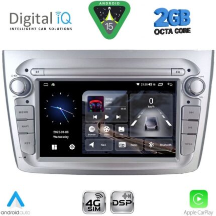 DIGITAL IQ BLF 357SL_CPA (7" DECK) MULTIMEDIA SYSTEM for ALFA ROMEO MITO mod. 2008-2018 (SILVER)