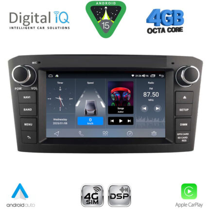 DIGITAL IQ BLG 425BL_CPA (7″ DECK) MULTIMEDIA OEM for TOYOTA AVENSIS (T25) mod. 2003-2009 (BLACK)