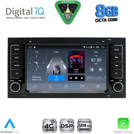 DIGITAL IQ BLM 742_CPA (7" DECK) MULTIMEDIA SYSTEM for VW TOUAREG mod. 2003-2011