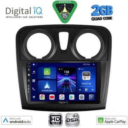 DIGITAL IQ BXC 3108_CPAA (9inc) MULTIMEDIA TABLET for DACIA LOGAN – SANDERO mod. 2012-2019