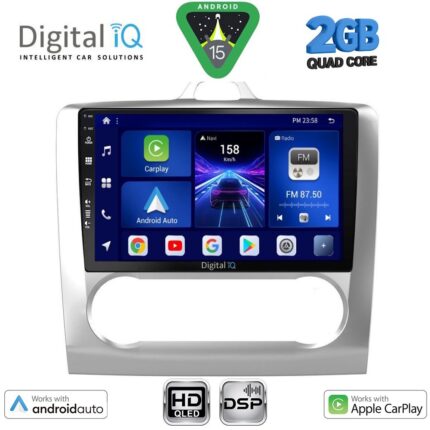DIGITAL IQ BXC 3156SL_CPAA CLIMA (9inc) MULTIMEDIA TABLET for FORD FOCUS mod. 2005-2012 (SILVER)