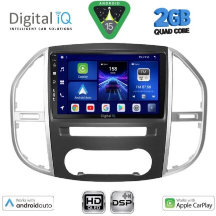 DIGITAL IQ BXC 3429_CPAA (10inc) MULTIMEDIA TABLET for MERCEDES VITO – VIANO (W447) mod. 2015-2024