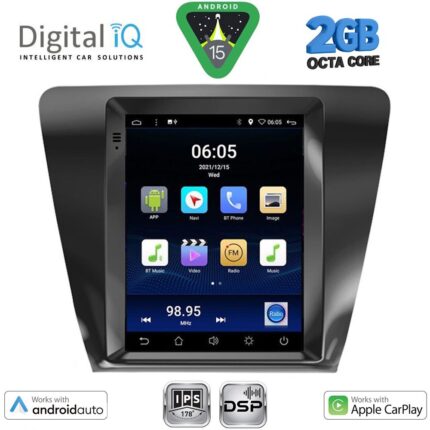 DIGITAL IQ BXF 5917_CPAA TESLA STYLE for SKODA OCTAVIA 7 mod. 2013-2020