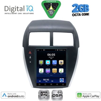 DIGITAL IQ BXF 5952_CPAA TESLA STYLE for MITSUBISHI ASX mod. 2009-2020