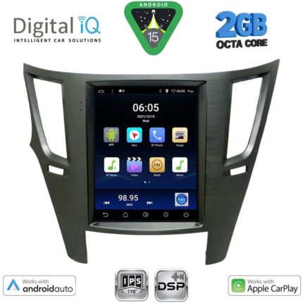 DIGITAL IQ BXF 5962_CPAA TESLA STYLE for SUBARU LEGACY – OUTBACK mod. 2009-2014