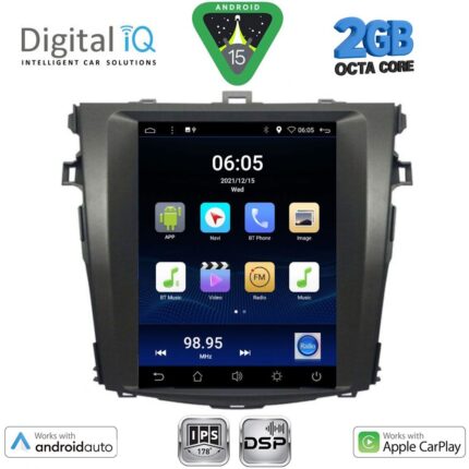 DIGITAL IQ BXF 5963_CPAA TESLA STYLE for TOYOTA COROLLA 4D mod. 2006-2012