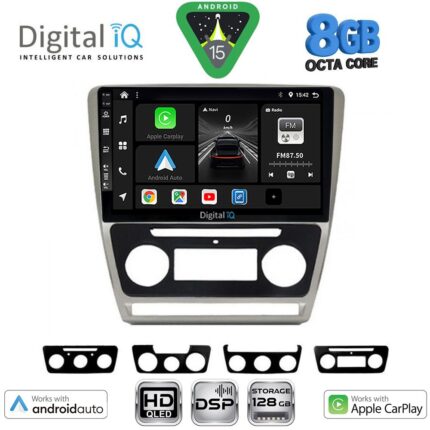 DIGITAL IQ BXF 7595SL_CPAA (10inc) MULTIMEDIA TABLET for SKODA OCTAVIA 5 mod. 2005-2012 (SILVER)