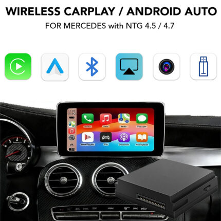 DIGITAL IQ BZ 003 CPAA (WIRELESS CARPLAY / ANDROID AUTO BOX for MERCEDES mod. 2012-2015 with NTG 4.5/4.7 with BECKER NAVI DOCK - CAMERA IN)