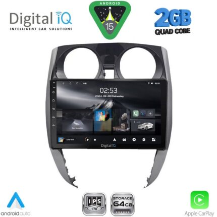 DIGITAL IQ RSD 1464_CPA (10inc) MULTIMEDIA TABLET for NISSAN NOTE mod. 2012-2020
