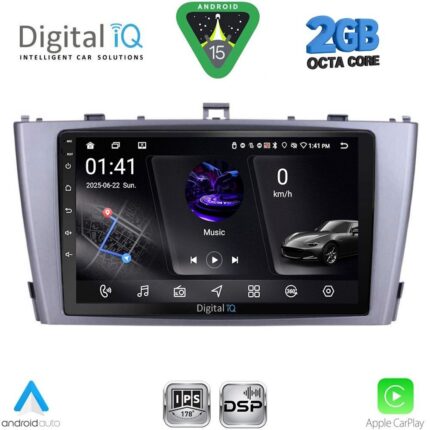 DIGITAL IQ RSF 4705SL_CPA (9inc) MULTIMEDIA TABLET for TOYOTA AVENSIS (T27) mod. 2009-2015 (SILVER)