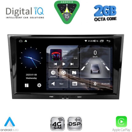 DIGITAL IQ BLF 318BL_CPA (8" DECK) MULTIMEDIA SYSTEM for OPEL ALL mod. 2004-2014 (BLACK)