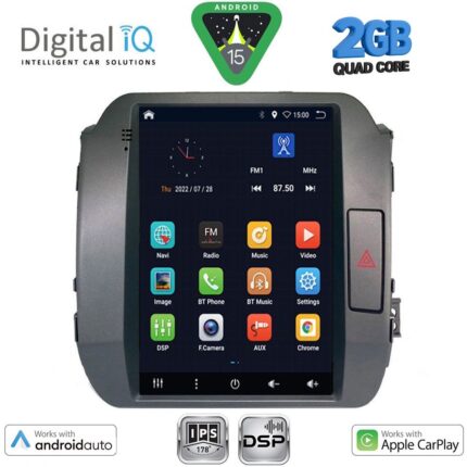 DIGITAL IQ BXC 3927_CPAA TESLA STYLE for KIA SPORTAGE mod. 2010-2015