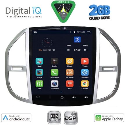 DIGITAL IQ BXC 3960_CPAA TESLA STYLE for MERCEDES VITO mod. 2015-2024