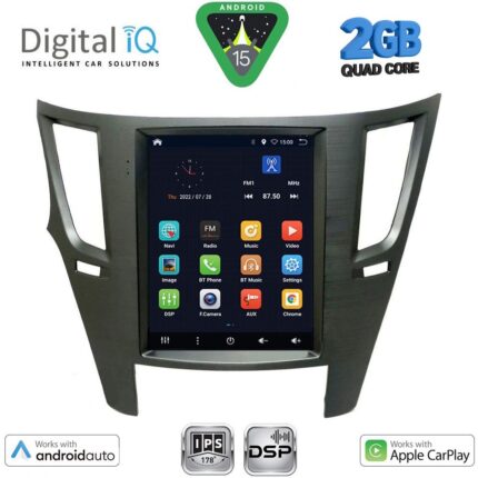 DIGITAL IQ BXC 3962_CPAA TESLA STYLE for SUBARU LEGACY – OUTBACK mod. 2009-2014