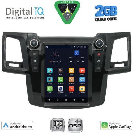 DIGITAL IQ BXC 3965_CPAA TESLA STYLE for TOYOTA HILUX mod. 2005-2015
