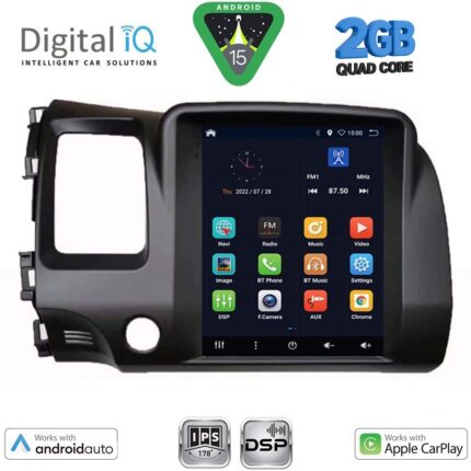 DIGITAL IQ BXC 3988_CPAA TESLA STYLE for HONDA CIVIC 4D mod. 2006-2012