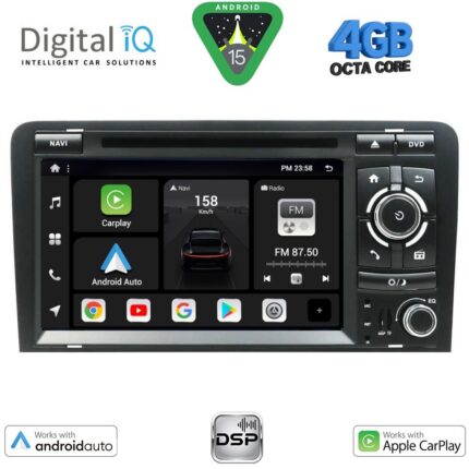 DIGITAL IQ BXF 649_CPAA (7" DVD) MULTIMEDIA SYSTEM for AUDI A3 mod. 2003-2012