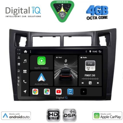 DIGITAL IQ BXF 6736BL_CPAA (9inc) MULTIMEDIA TABLET for TOYOTA YARIS mod. 2006-2011 (BLACK)