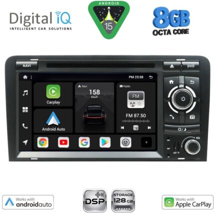 DIGITAL IQ BXF 749_CPAA (7'' DVD) MULTIMEDIA SYSTEM for AUDI A3 mod. 2003-2012