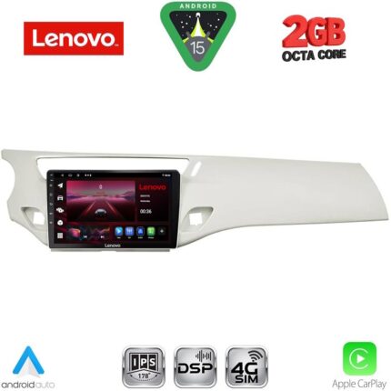 LENOVO LVF 5092WH_CPA (9inc) MULTIMEDIA TABLET for CITROEN C3 - DS3 mod. 2009-2016 (WHITE)